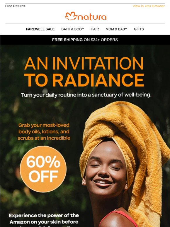 Pamper your skin w/ 60% OFF ✨