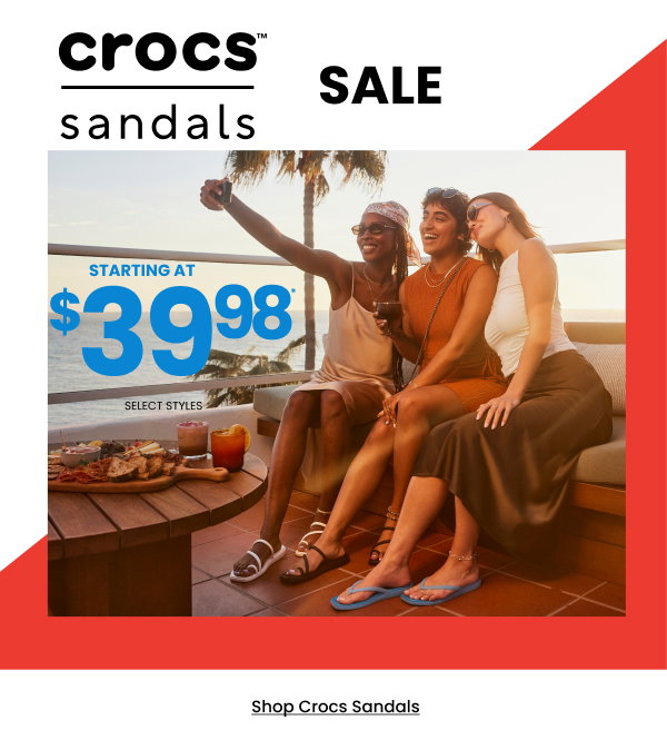 Crocs Sandle Sale starting at $39.98 Shop Crocs Sandals