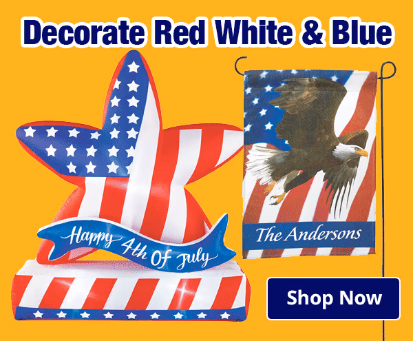Decorate Red White & Blue