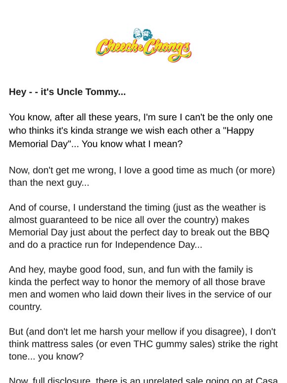 A quick note before the BBQ starts