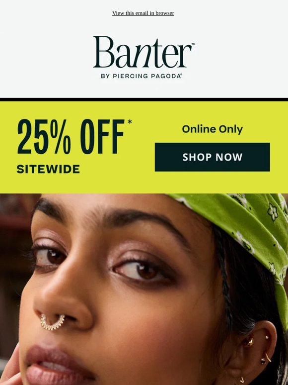 25% OFF* Select Styles | Stop Scrolling. Start Stacking.👂