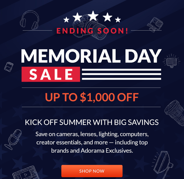 Up To 40% OFF — Memorial Day Sale | Kick Off Summer with Big Savings | Shop Now