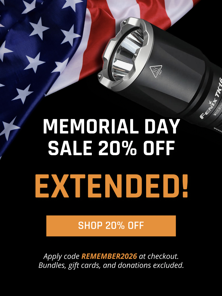20% OFF MEMORIAL DAY SALE