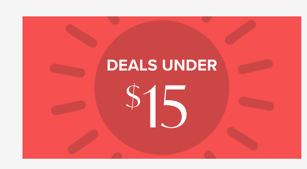 Deals under $15