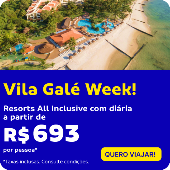 Vila Galé Week! Resorts All Inclusive com diária a partir de R$693 por pessoa