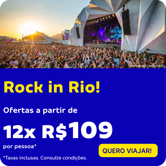 Rock in Rio! Ofertas a partir de 12x de R$109 por pessoa