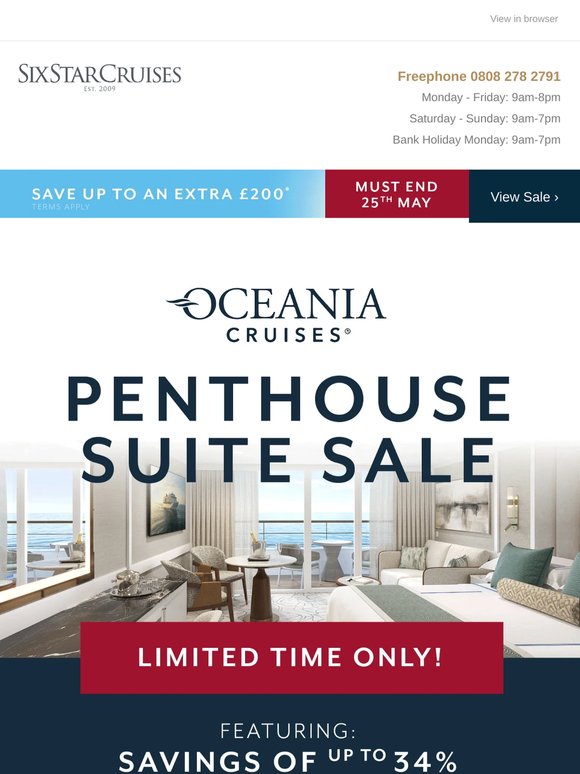 Introducing the Limited-Time Penthouse Suite Sale...