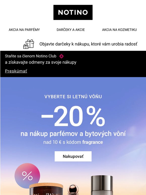 Vyberte si svoju letnú vôňu s 20 % zľavou