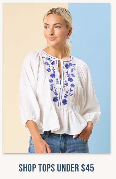 Shop Tops Under $45
