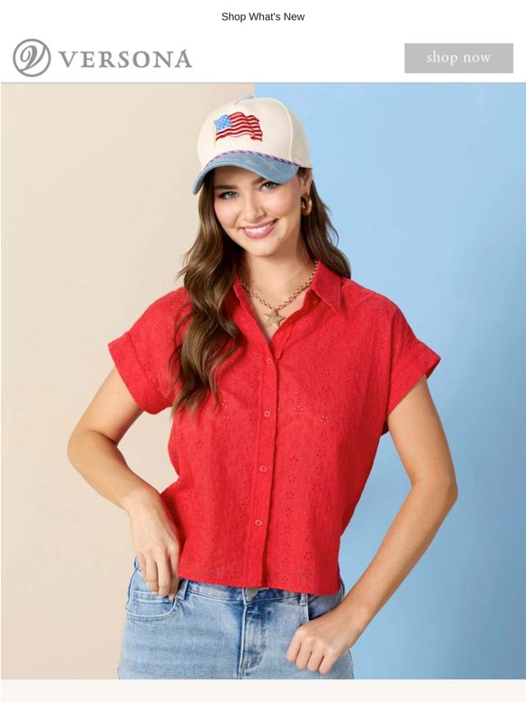 Red, White & New For Memorial Day!