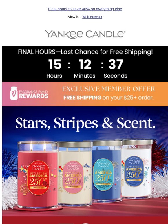 Memorial Day Sale 🇺🇸 50% Off Candles