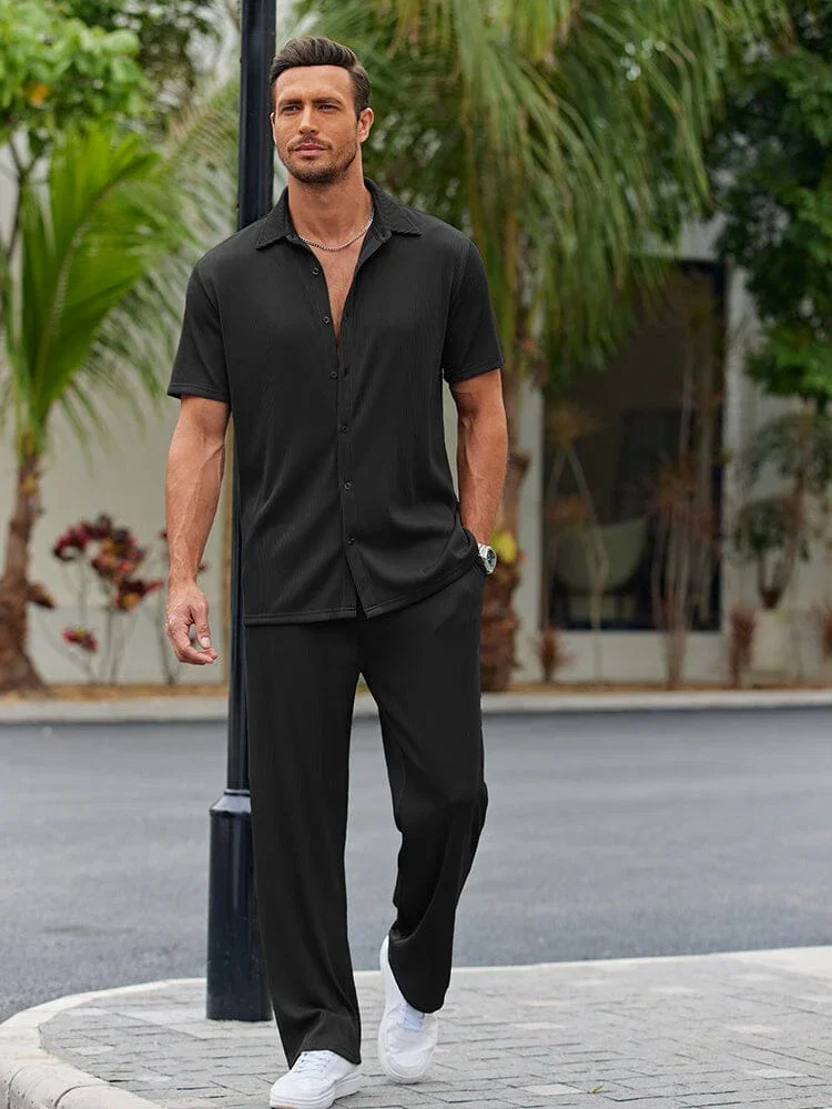 Image of Casual Loose Fit Shirt Sets