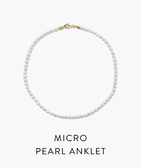 Micro Pearl Anklet.