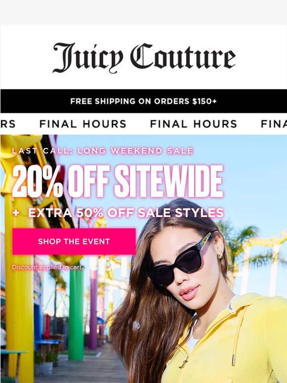 Last Day to Get 20% OFF Sitewide 🚨