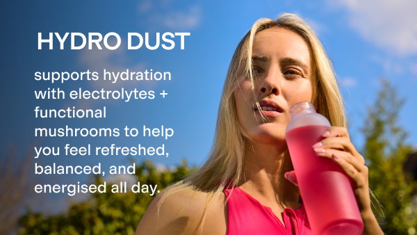 Hydro dust for everyday hydration and performance