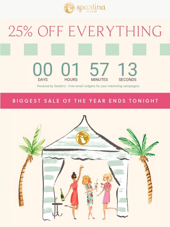2 HOURS LEFT: 25% OFF SITEWIDE