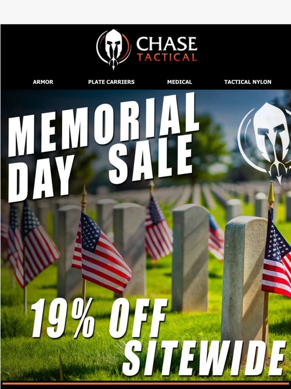 Hurry! Our Memorial Sale Ends Soon!