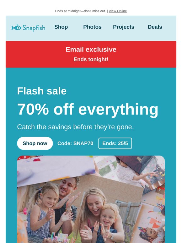 🔥Flash Sale - 70% off everything