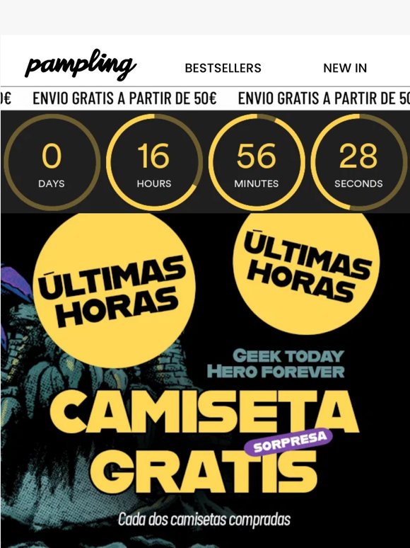 ÚLTIMAS HORAS para tu CAMISETA GRATIS 😎