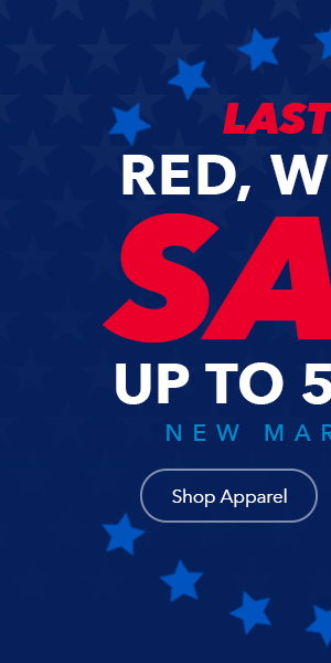 Last Day | Red, White and Save | Up to 50% Off New Markdowns | Shop Apparel