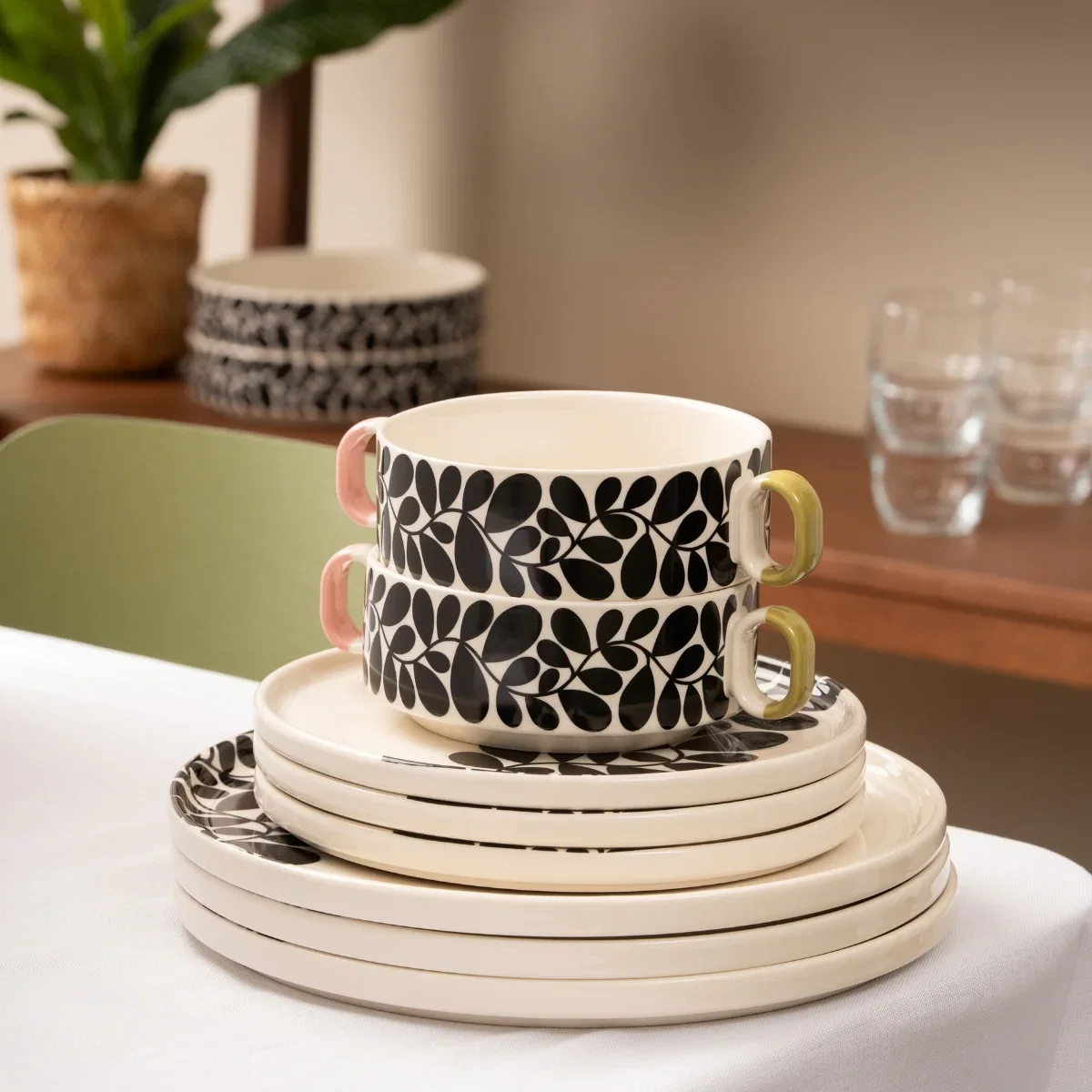 Image of Sycamore Stripe Cereal Bowl - Set of 2