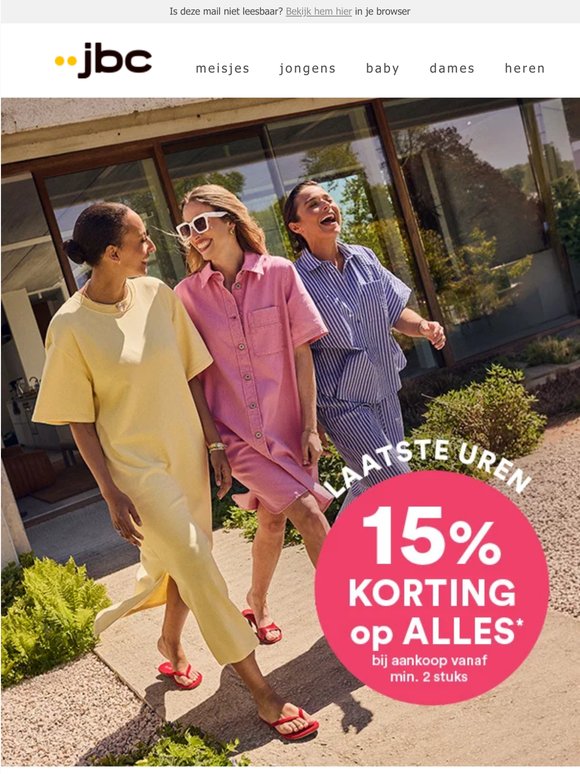 Nog héél even: -15% korting | Jurken vanaf €35,99