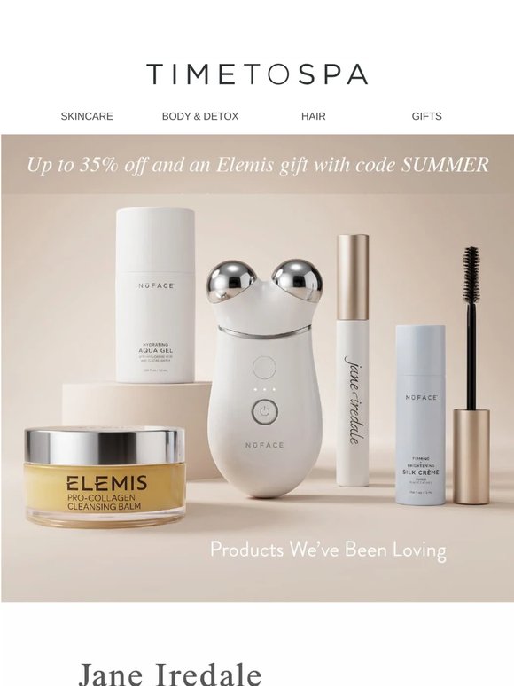 Memorial Day: 35% off + ELEMIS gift