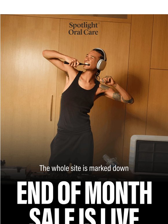 The whole site is marked down…