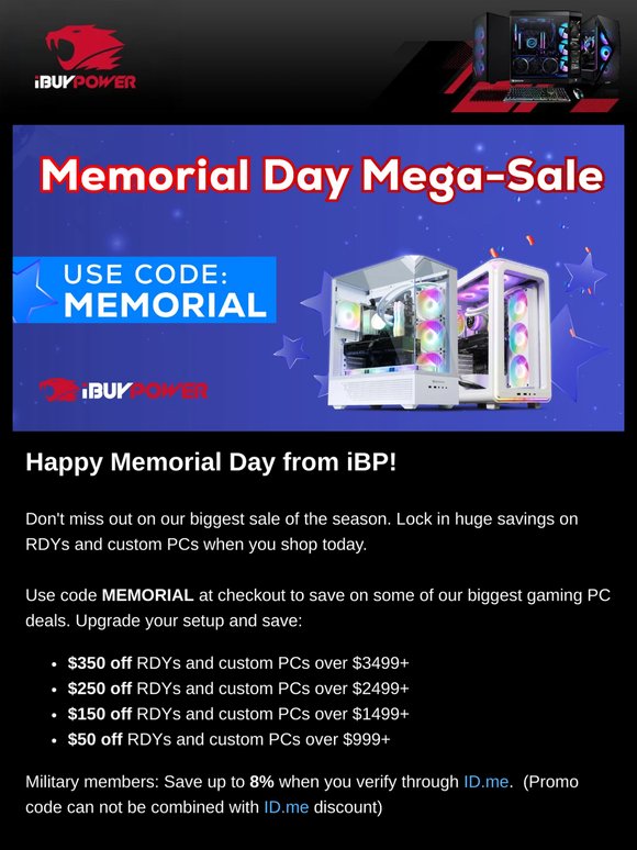 🎉 Celebrate Memorial Day with Us!