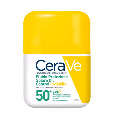 Image of CERAVE FLUIDO PROTEZIONE SOLARE OIL CONTROL INVISIBILE SPF50+ 50 ML