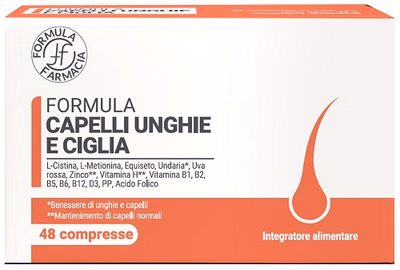 Image of FORMULA CAPELLI UNGHIE E CIGLIA 48 COMPRESSE