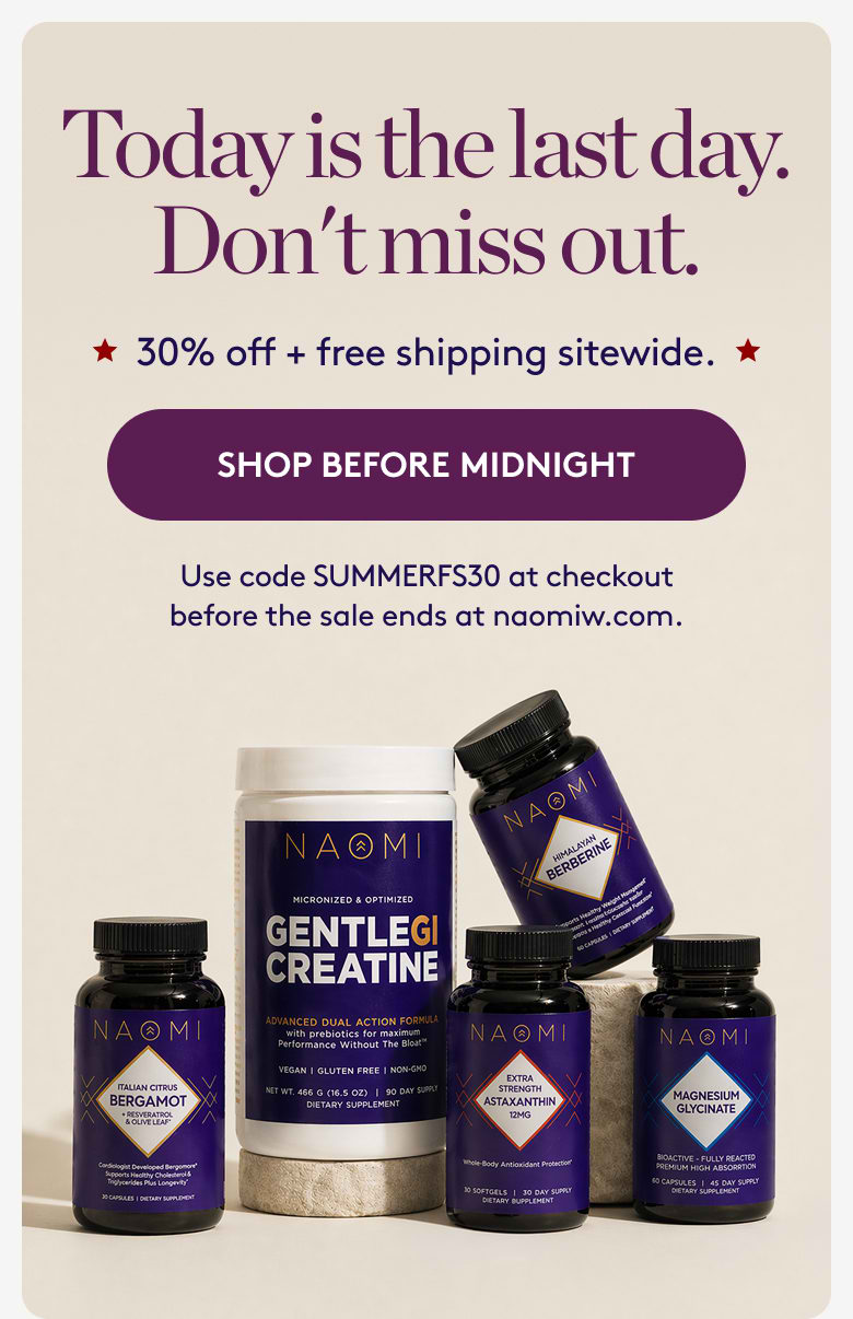Today is the last day. Don't miss out. Memorial Day Celebration - save 30% sitewide + free shipping. Plus — start a new subscription and save an extra 5% on your first 4 shipments