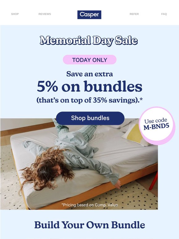Today only: Save an Extra 5% on bundles