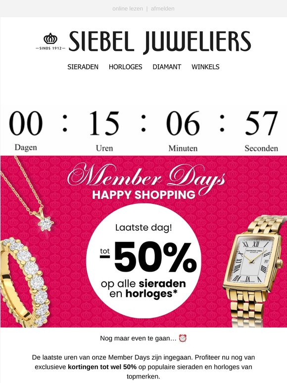 ⏰Laatste uren: shop tot 50% korting