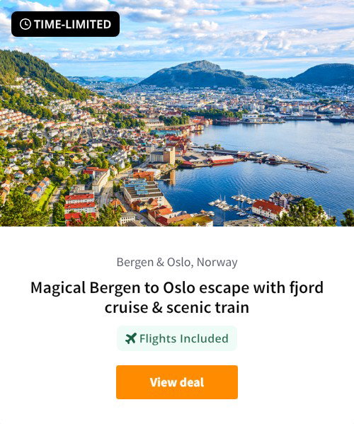 Magical Bergen to Oslo escape with fjord cruise &amp; scenic train