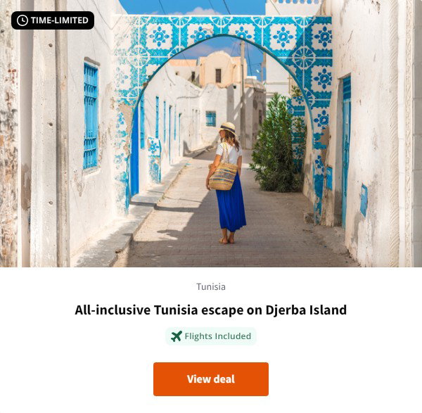 All-inclusive Tunisia escape on Djerba Island