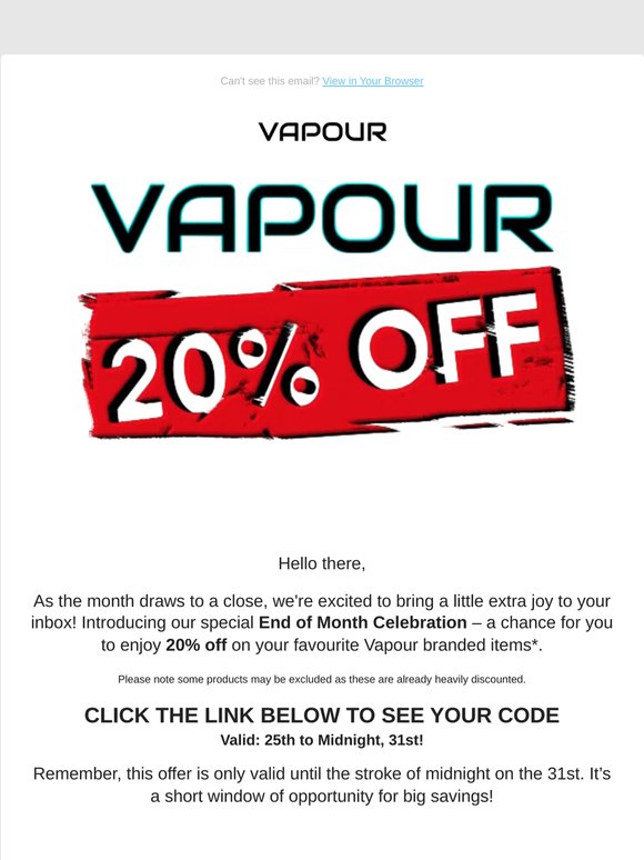 Limited Time: Save 20% Before Midnight on the 31st!