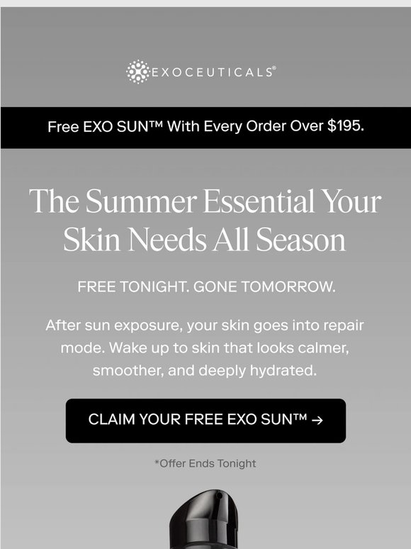 Last Chance to Claim Your Free EXO SUN™ ☀️ Gift