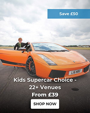  Kids Supercar Choice - 22+ Venues