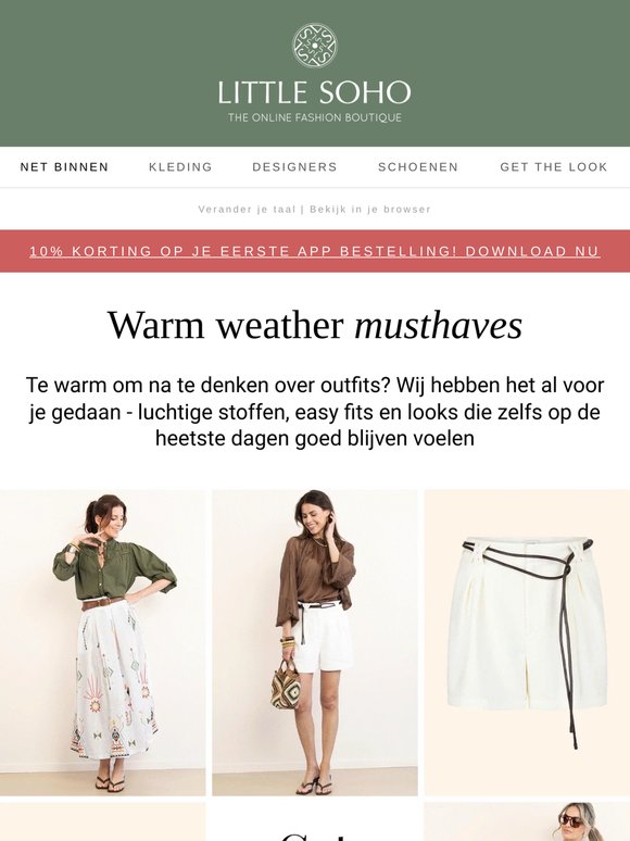 Musthaves voor warm weer ☀️