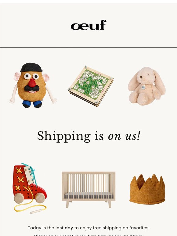 Final day 💌 Shipping is on us
