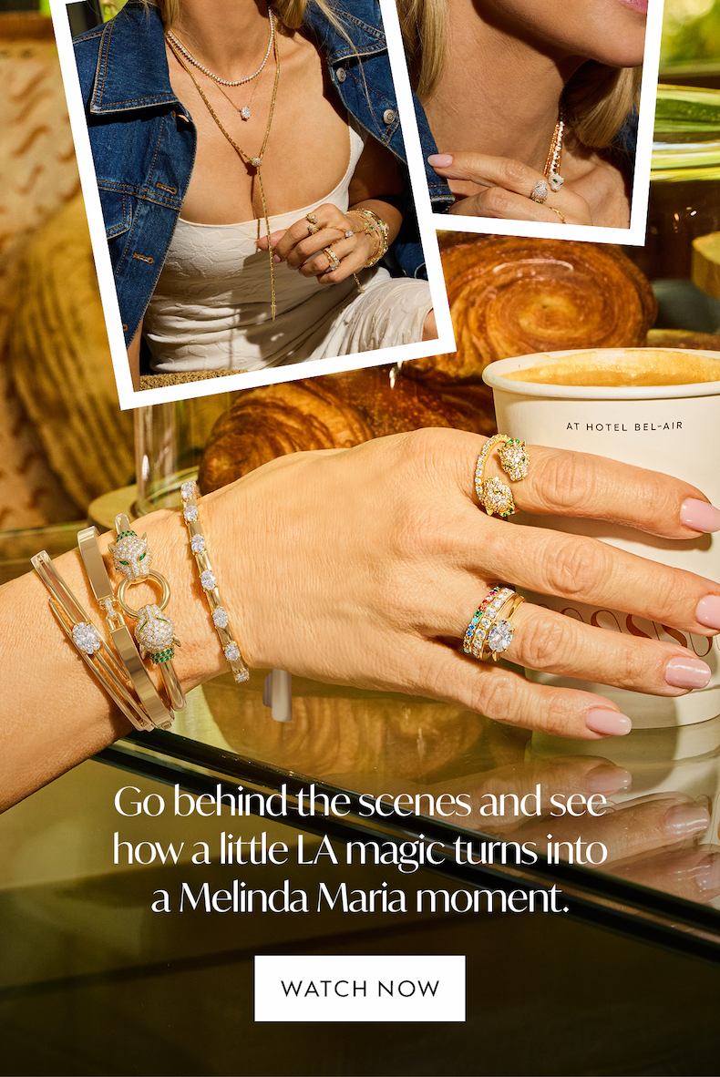 Go behind the scenes and see how a little LA magic turns into a Melinda Maria moment.