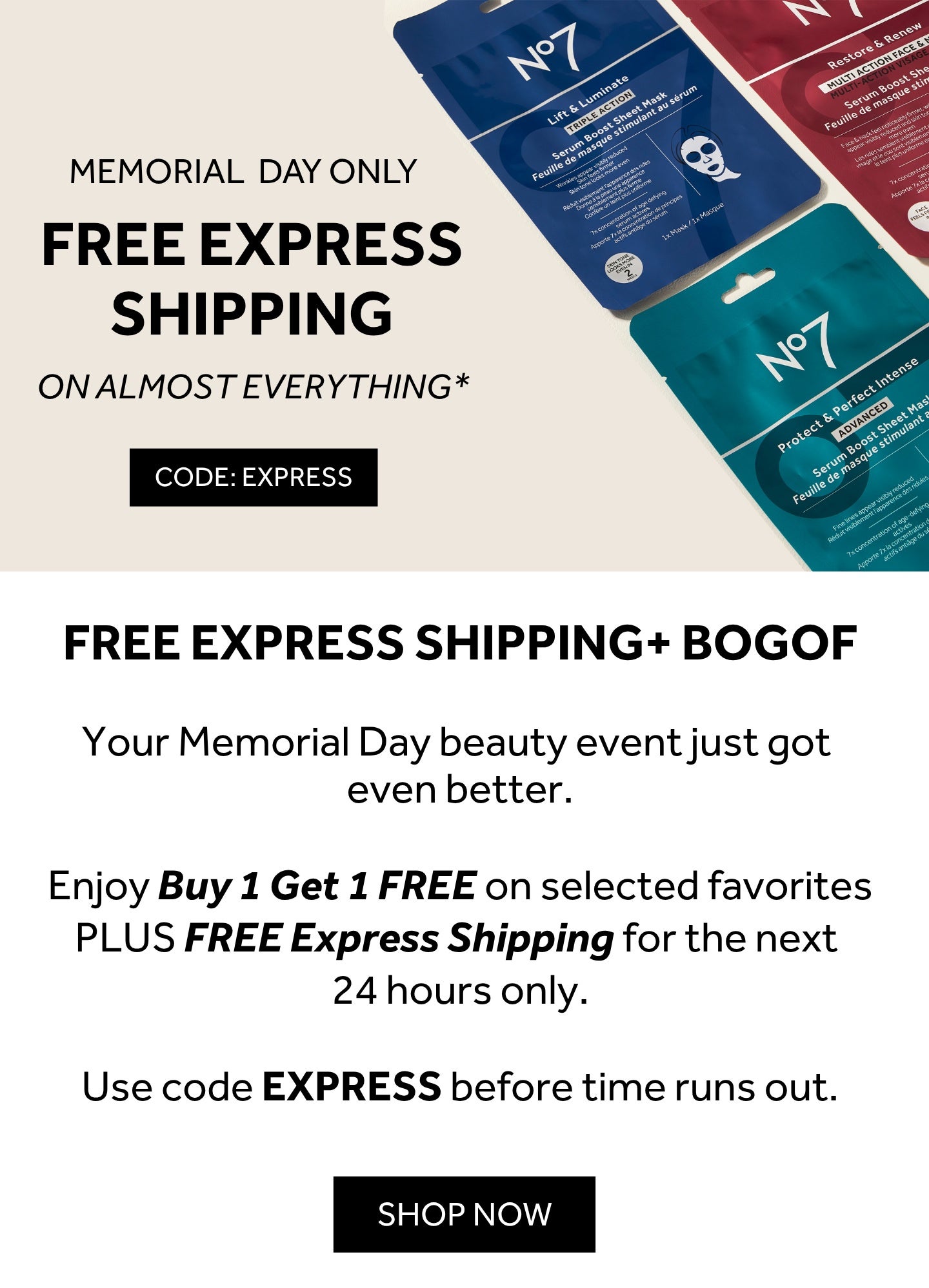 Buy one get one free on almost everything*