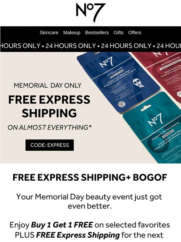 24 Hours Only! FREE Express Shipping + BOGO FREE 🇺🇸