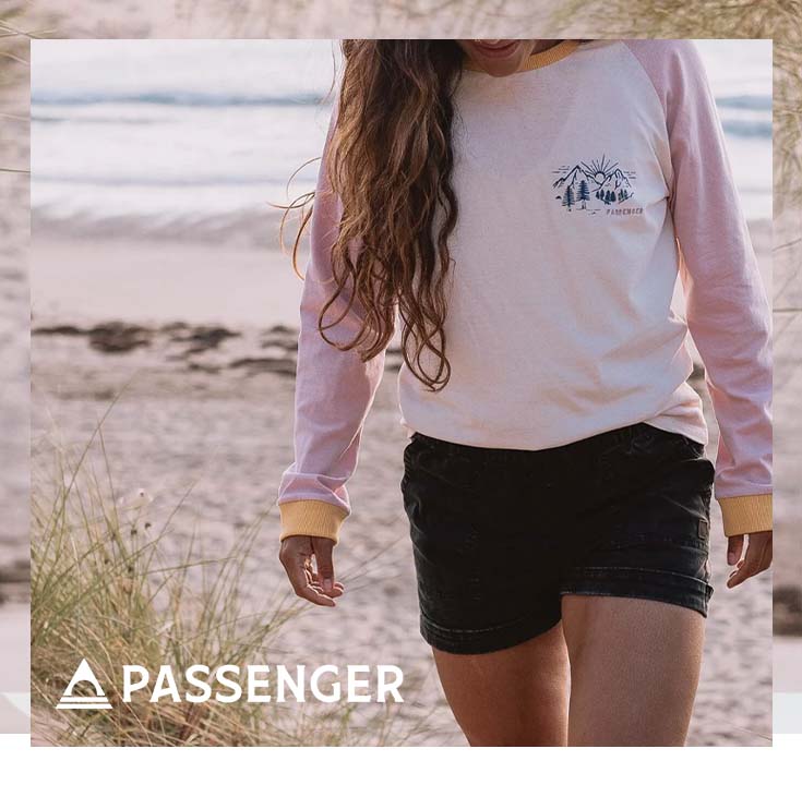 Image of woman wearing Passenger clothing 
