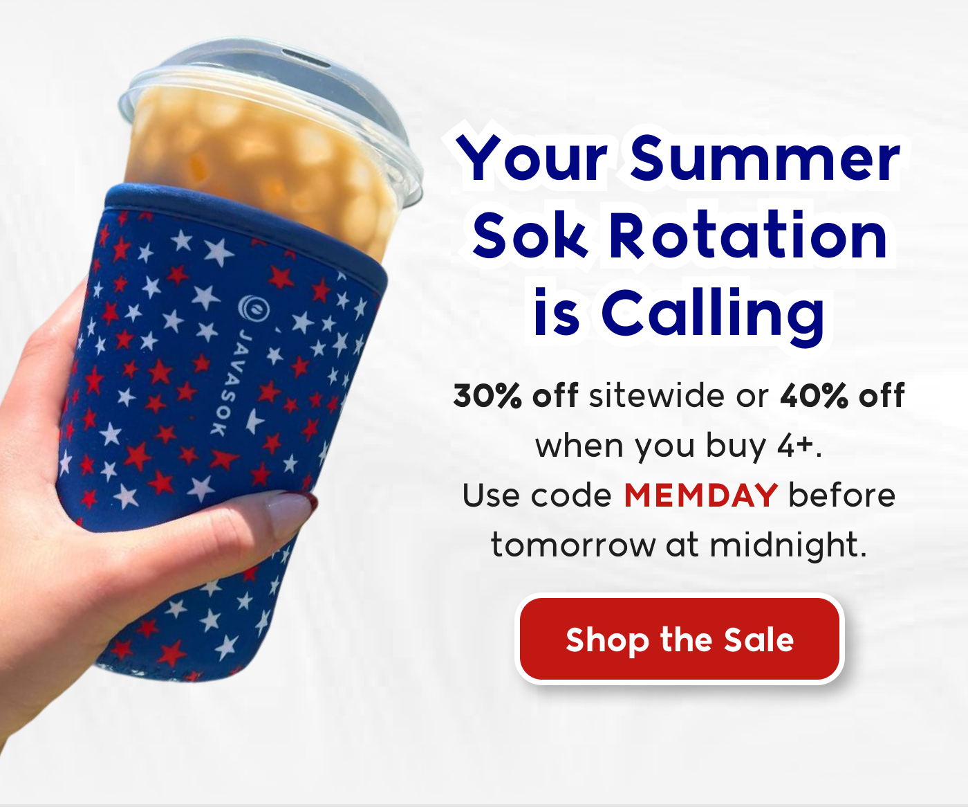 Memorial Day themed Soks with code MEMDAY