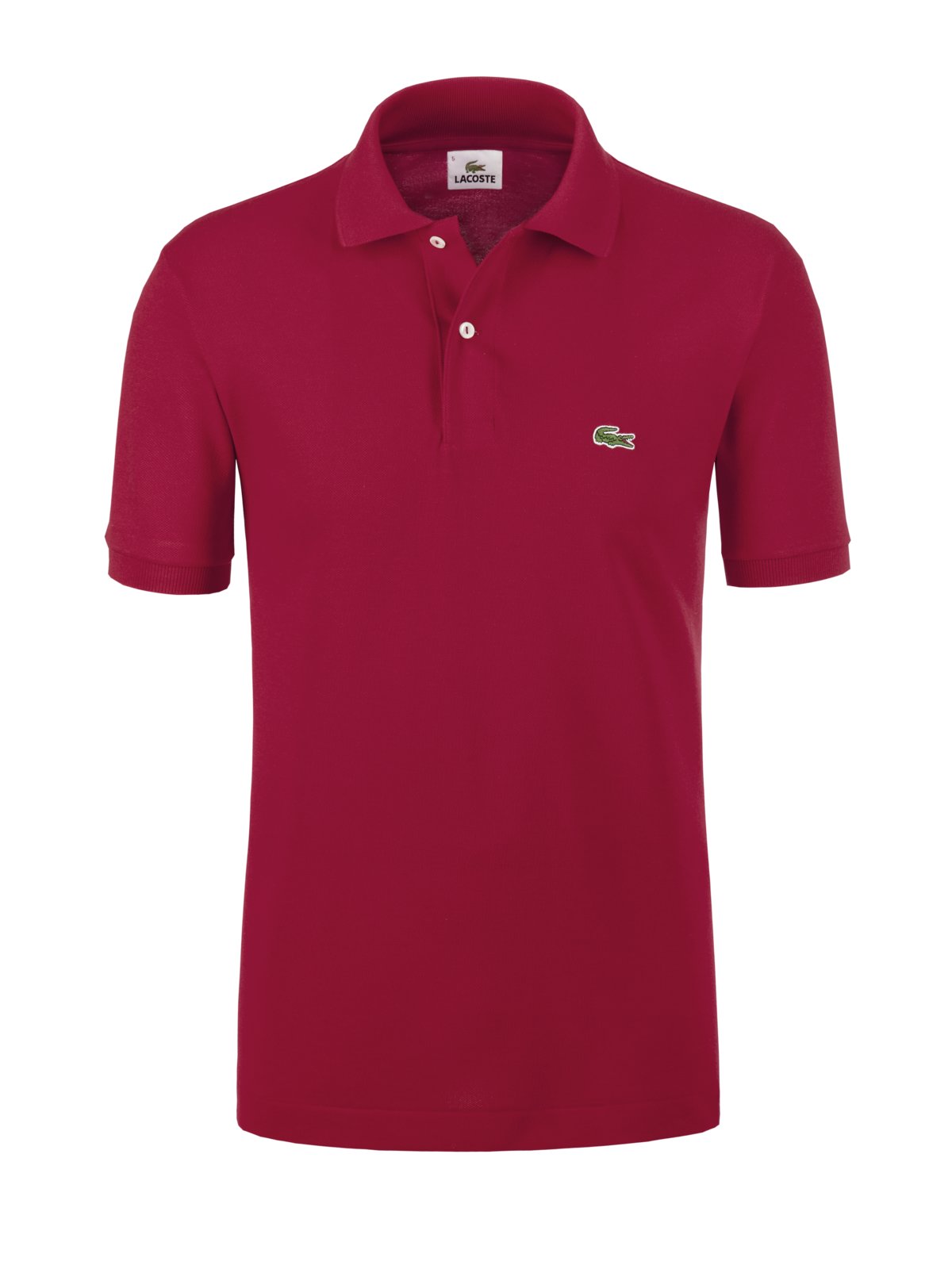 Piqué-Poloshirt Classic Fit L1212, mit kleinem Krokodil-Aufnäher