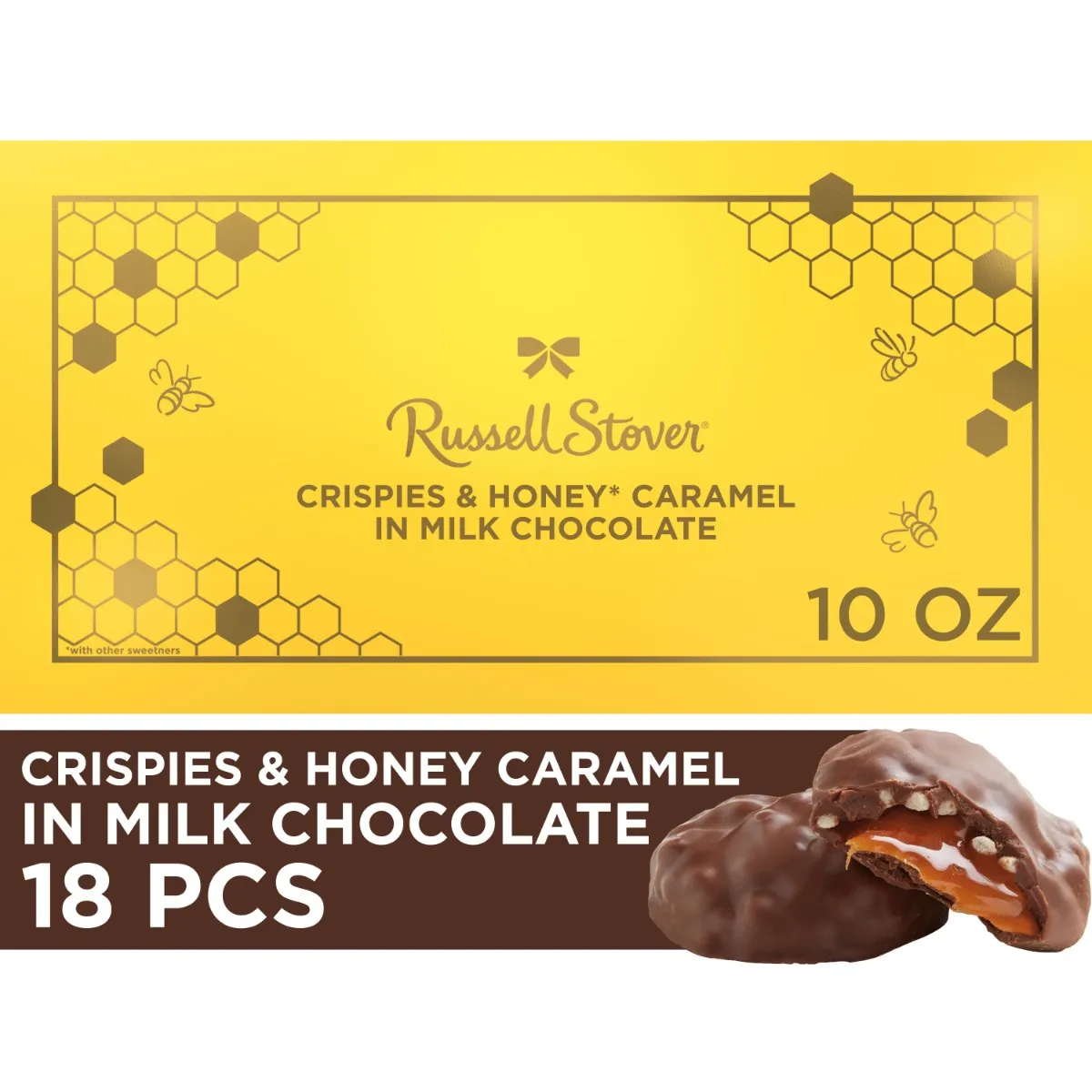 Milk Chocolate Crispies & Honey Caramel Candy Gift Box, 11 Oz.