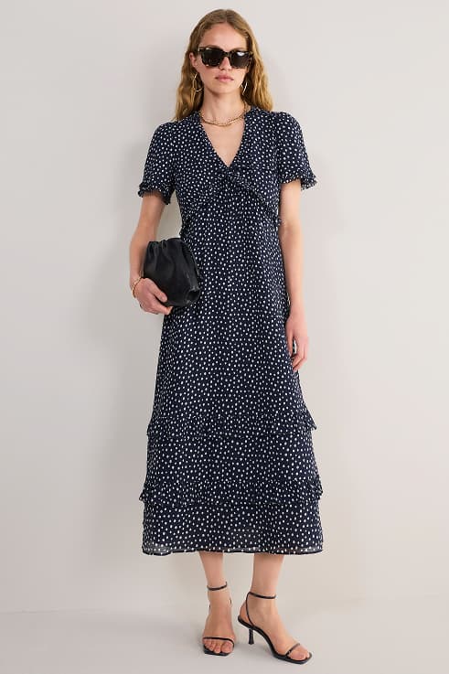 Lyra Silk Blend Dress