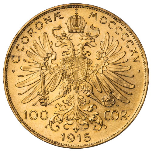 Image of 1915 Austrian Gold 100 Corona (Restrike)